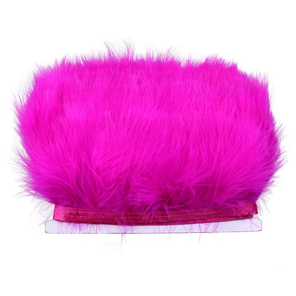 Encryption 8-10Cm Vascular Flannel Edge Clothing Accessories Material Colored Turkey Fluff Skirt Headdress