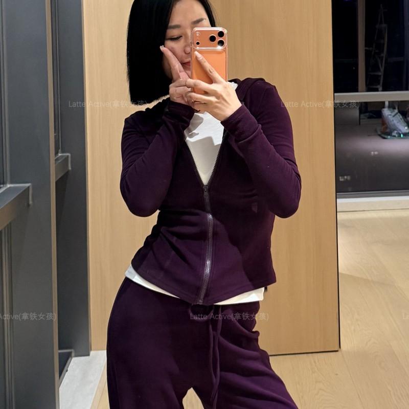 High-Waisted Drawstring Wide Leg Pants Women Soft Cotton Blend Warm Loose Fit Yoga Joggers Winter