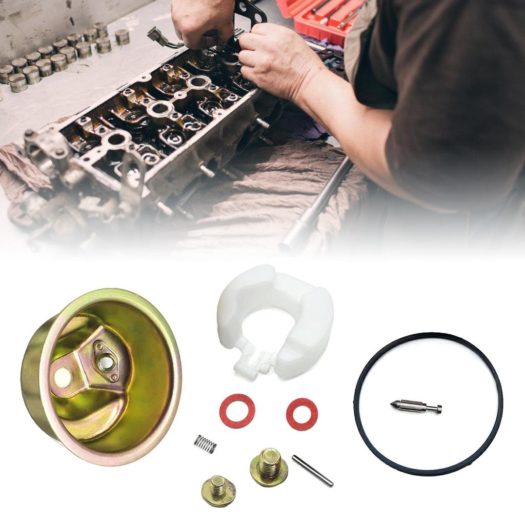 Carburetor Rebuild Kit for GX120 GX160 GX200 Carburetor Chamber Float Bowl Needle Spring Seal Pin Gasket Replacement