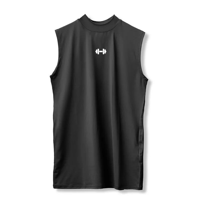 

Мужской быстросохнущий жилет без рукавов Do The Work, компрессионный сетчатый жилет с принтом для бодибилдинга и бодибилдинга XXL чёрный