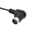 Aloypum Car 3.5mm Aux Input Adapter Audio Cable Mini Jack AUX 8Pin M-BUS CD Changer Cable for Gold Plug