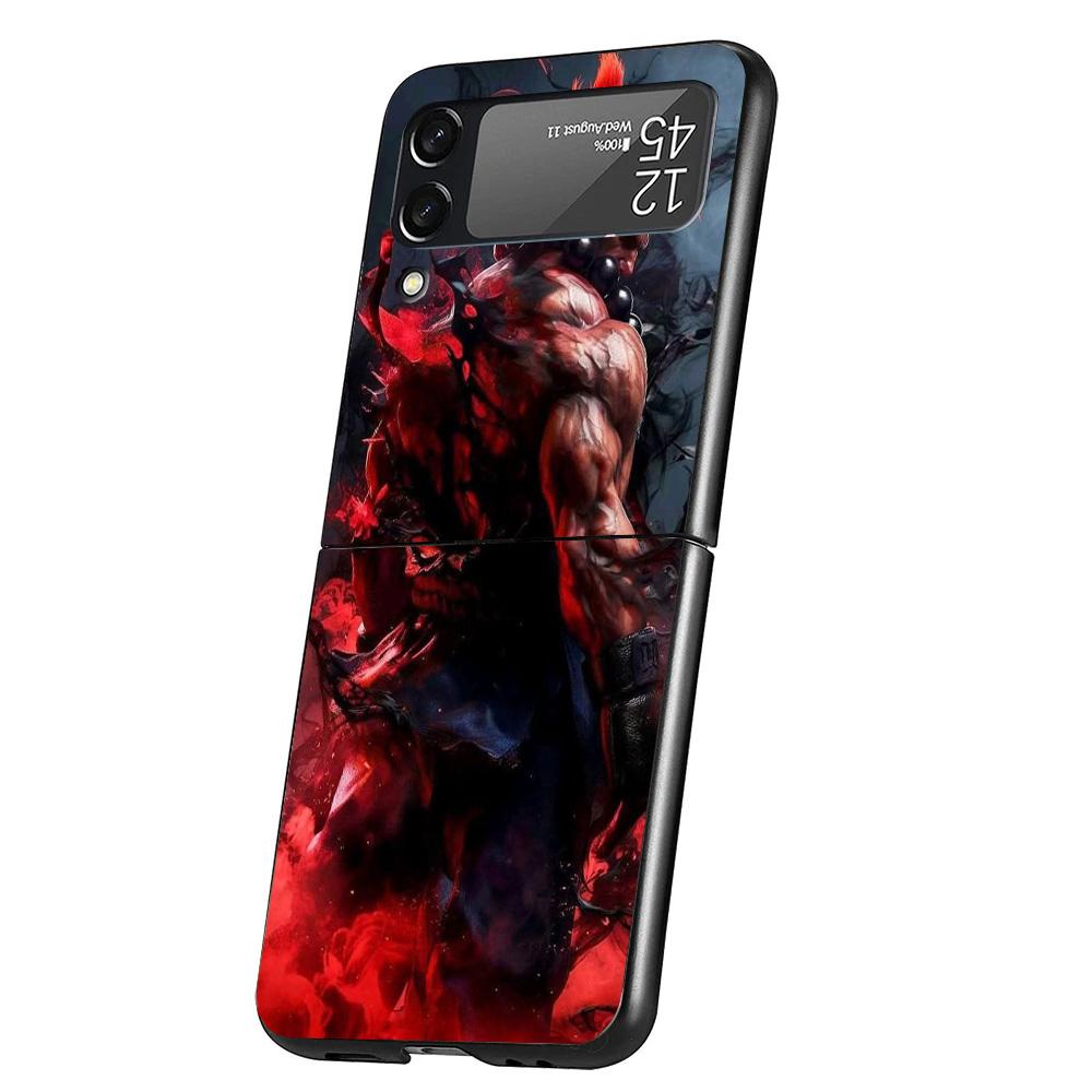 Game S-Street F-FighterS Cover Phone Case For Samsung Galaxy Z Flip 7 6 5 4 3 5G Flip7 Flip6 Flip5 Flip4 Flip3 Black Fundas Shel