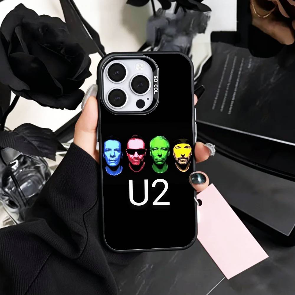 

BAND U-U2 Phone Case For iPhone17,16,15,14,13,12,11 Plus,Pro Max Colored Silver Plated Inside Cover iPhone11PROMAX