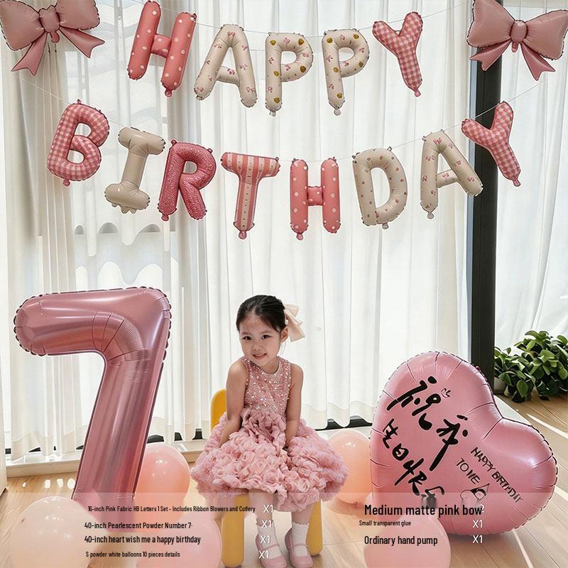 18th Birthday Heart Balloon Decorations - First Birthday Party Backdrop for Girls