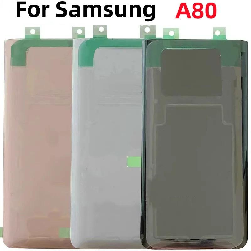 

Back Glass back cover for Samsung Galaxy A80 SM-A8050 A805N A805B/U battery cover Housing Cover Repair Parts Battery Door чёрный