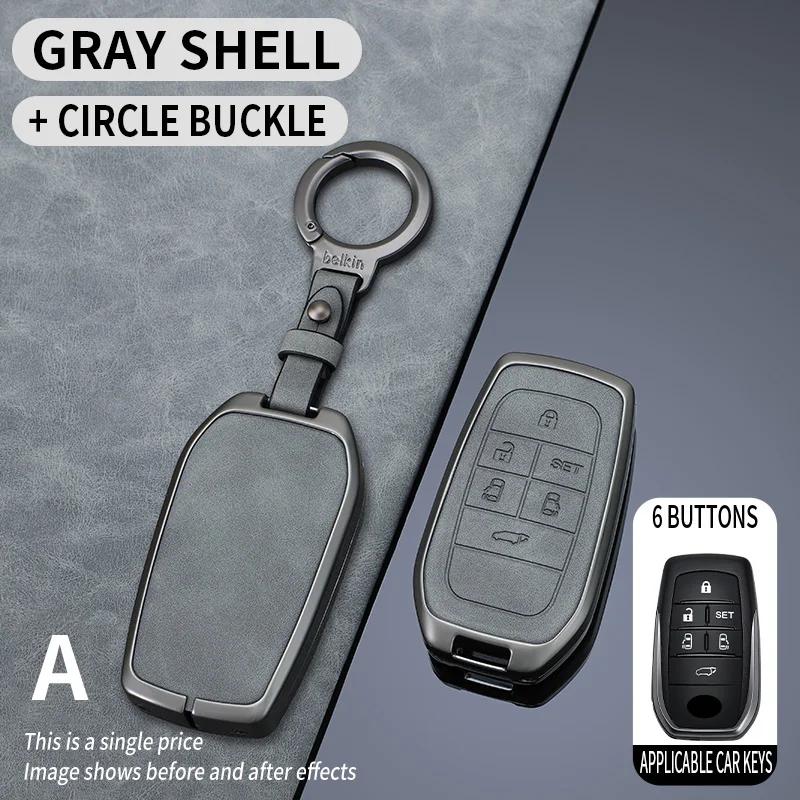 Svagd6 Zinc Alloy Car Key Case Full Cover Shell Fob For Toyota Corolla Altis Auris Aygo Yaris Camry RAV4 Verso TC IM Shell Accessories