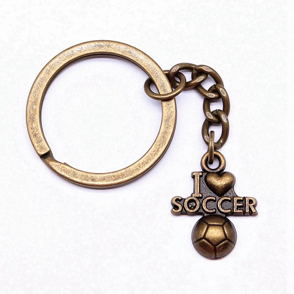 I Love Tags Keychains Decoration Popular Vintage Jewelry Ring Size 28Mm
