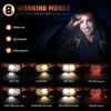DARKBEAM LED High USB Dual Light Motion Red Warning for Camping and Car Headlights, Brightness, Rechargeable, Sources, Sensor, Light, Waterproof,