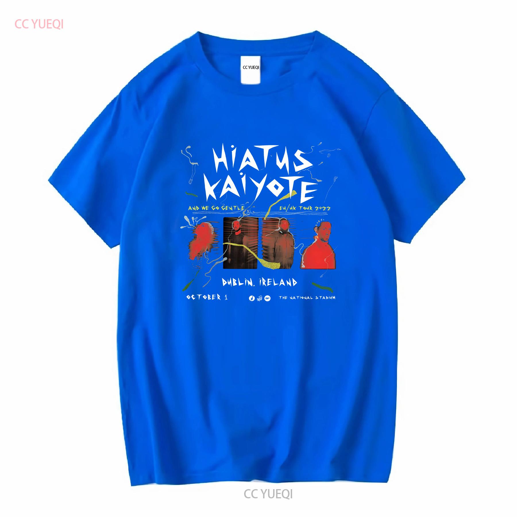 Hiatus Kaiyote And We Go Gentle Tour 2022 T Shirt All Size S To 5XL LL210 long or short sleeves vintage Washed Soft S