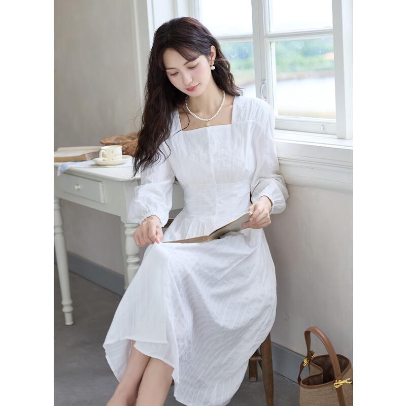 

MOCANA Urban Casual Long Sleeve A-line Midi Dress M