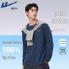 Warrior Men's Heavyweight Cotton Long Sleeve Crewneck T-Shirt