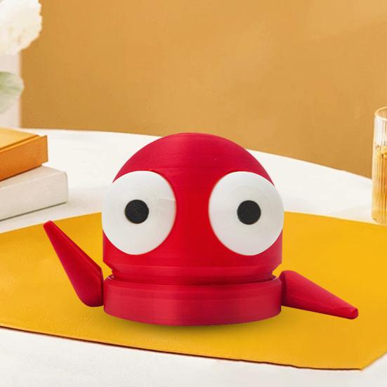 Cartoon Red Robot Piggy Bank Movable Arm Coin Cash Storage Container Kids Adults Money Saving Box Home Office Desktop Decoration