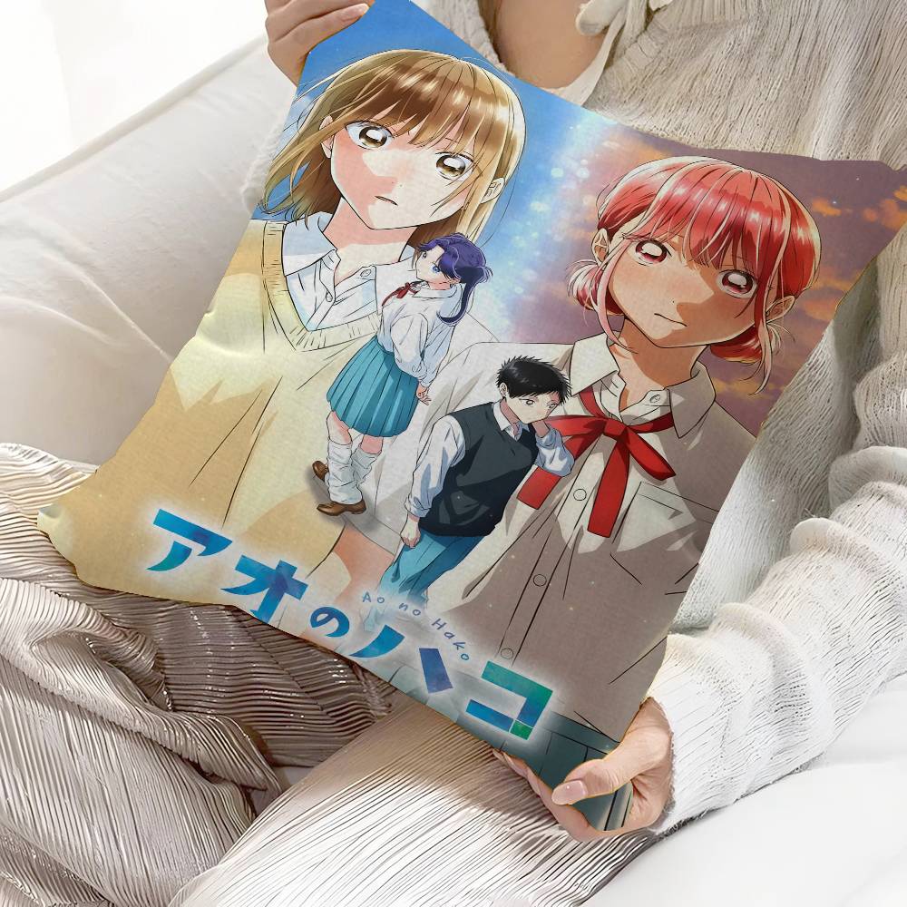 

Blue Box Anime Maple Design Cushion Cover Happy Autumn Harvest decor Holiday Decorati Pillow Cover 30X30cm