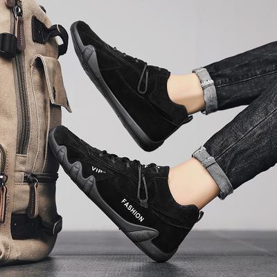 Men's Outdoor Sports Hiking Shoes Four Season New Anti Slip Comfort Work Shoes Fashion Youth Casual Trendy Shoes Male's Sneakers