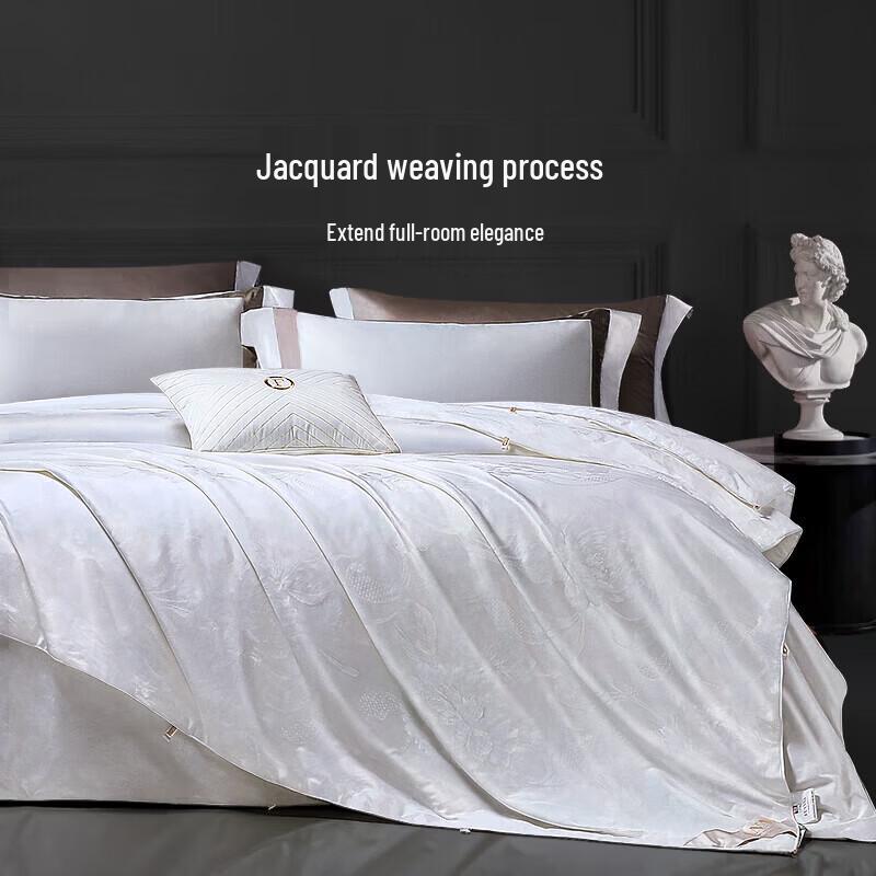 

FUANNA 100% Double Cocoon Mulberry Silk All-Season Duvet Insert & Comforter Set