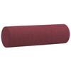 Vidaxl 2-Seater Lounge Set with Cushions, Wine Red, Fabric