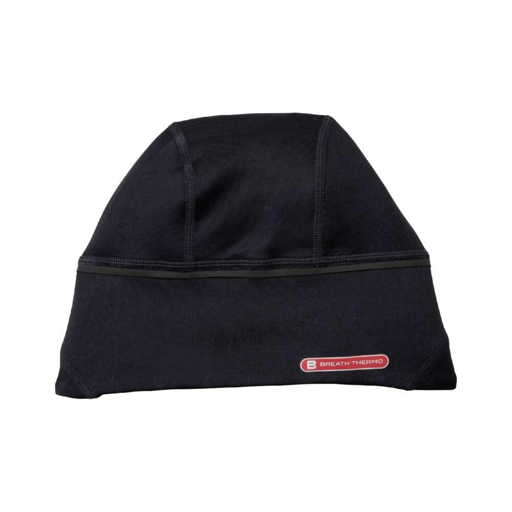 Mizuno Breath Thermo Running Cold Reflective Black Beanie, Moisture-Wicking, Heat-Generating, Weather, Print, J2JYB504,