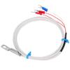 Temperature Sensor Probe PT100 Thermistor Temperature Measuring Probe Round Hole Patch Type5m