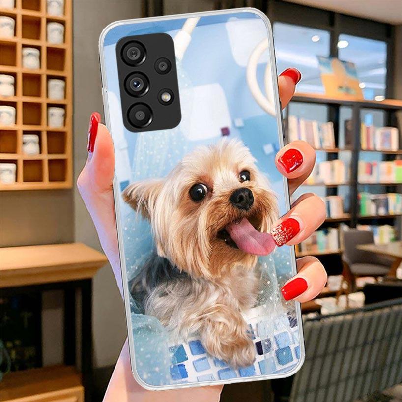 Yorkshire Terrier Dog Puppy Phone Case For Samsung Galaxy A17 A37 A57 A16 A26 A36 A56 A15 A25 A35 A55 A14 A24 A34 A54 A13 A23 A3