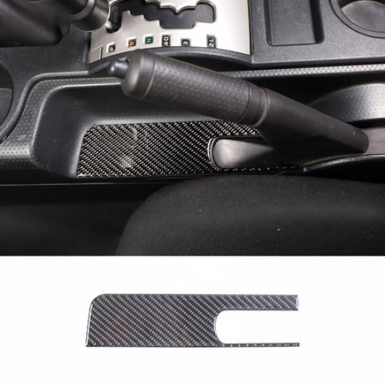 Carbon Fiber Handbrake Panel Sticker Trim For Toyota FJ Cruiser 2007-