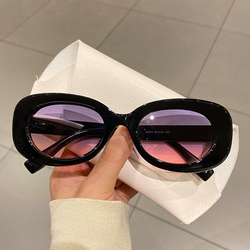 High Quality New Women Oval Sunglasses Vintage  Designer Sun Glasses Women Luxury Square Glasses UV400 Eyewear Sun Glasses