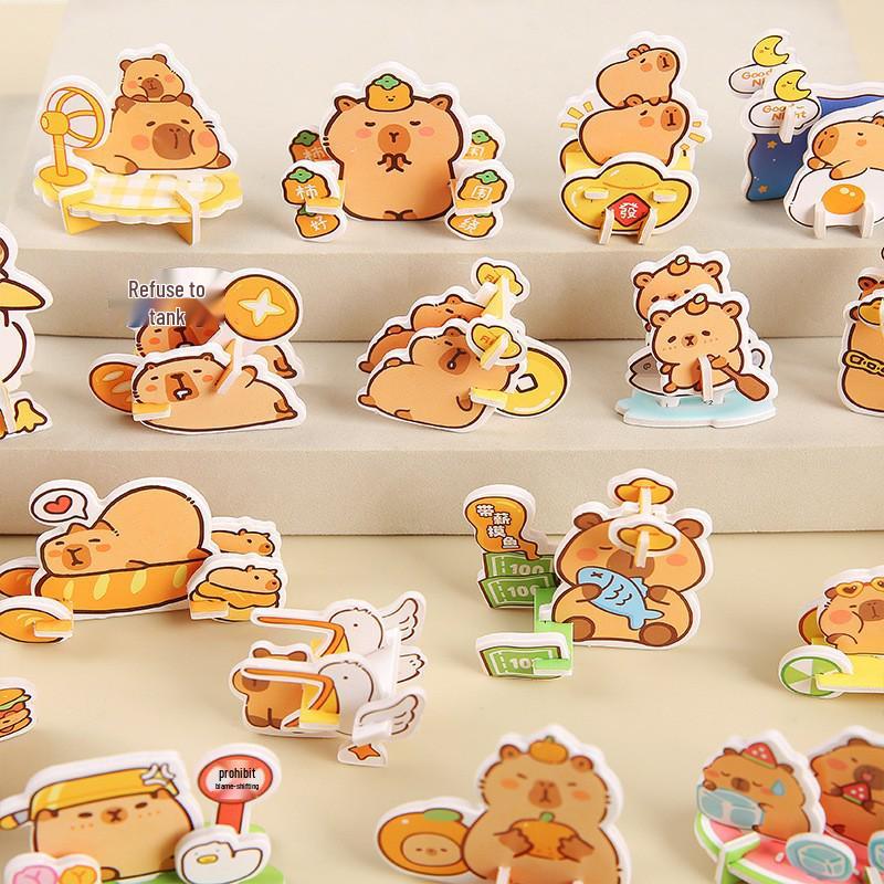 Children's 3D Capybara Puzzle Toy - Cute Cartoon Shape