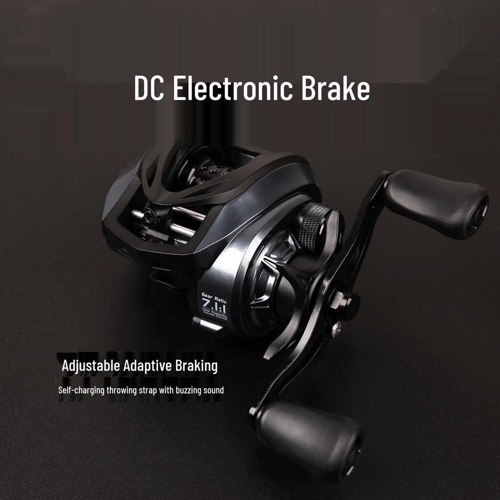 Smart DC Baitcasting Reel with Electronic Brake and Long Cast Micro-Lure System