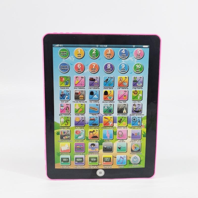 

Двуязычный детский обучающий планшет-игрушка на английском и испанском языках