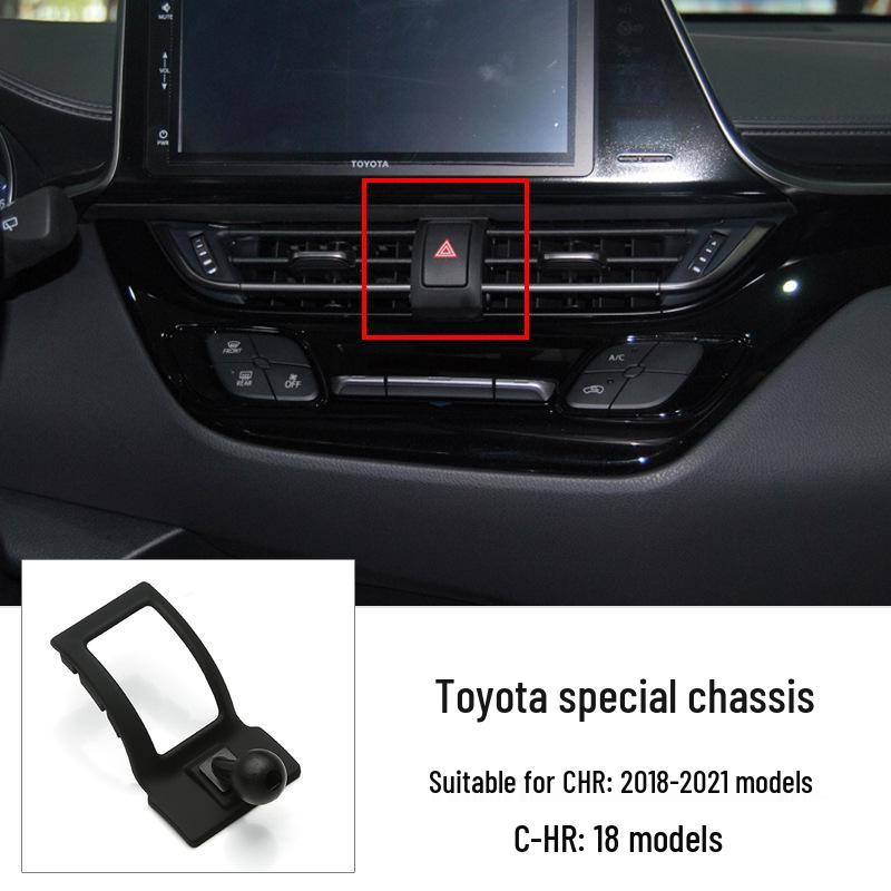 Car Phone Holder for Toyota 6th Gen Camry, Corolla, Highlander - Clip Base Accessory