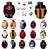 Uchiha Itachi 3D-Druck Reißverschluss Hoodie - Naruto Anime Pullover