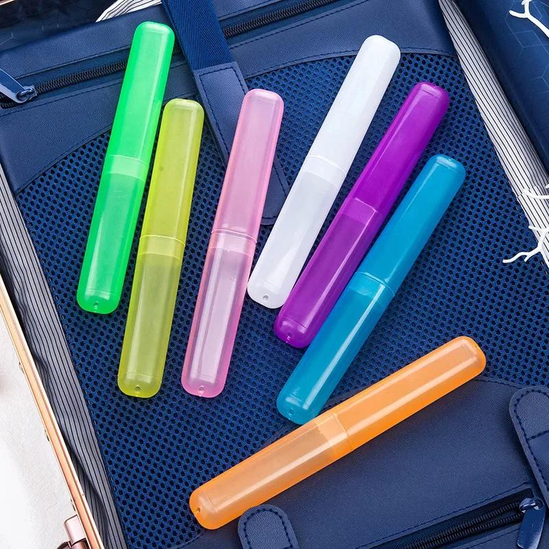 1pc Travel Portable Toothbrush Holder Transparent Storage Box Case Practical Container Toothbrush Box Organizer Bathroom Tools