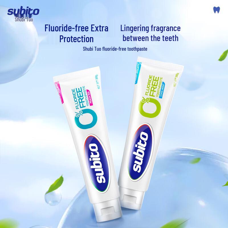Shubito Spring Peach Tea Fluoride-Free Toothpaste