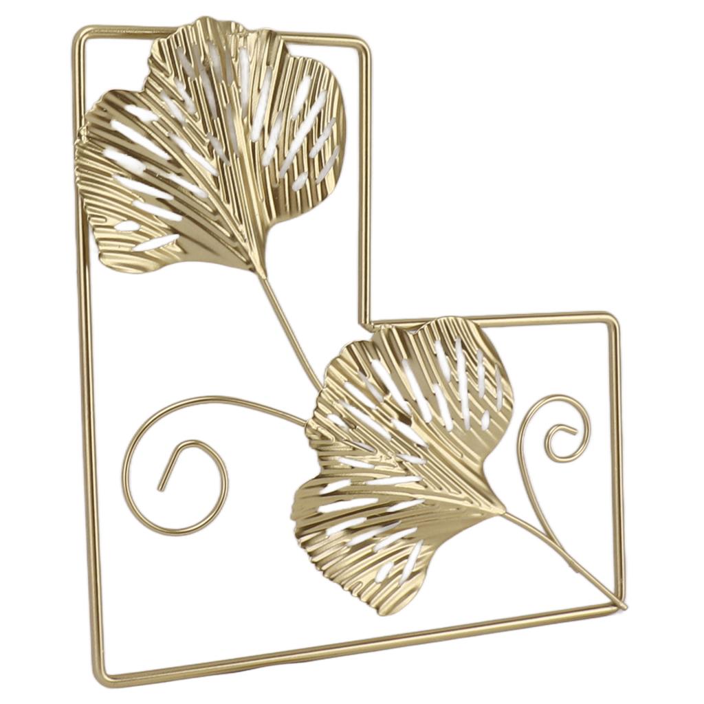 Gold Leaf Metal Wall Decor Iron Wall Decoration Nordic Wall Hanging Decor for Living Room Bedroom