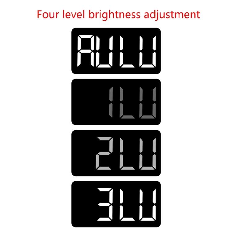Wall Clock Customizable Digital Clock Date/Temperature Display Bedroom Alarm