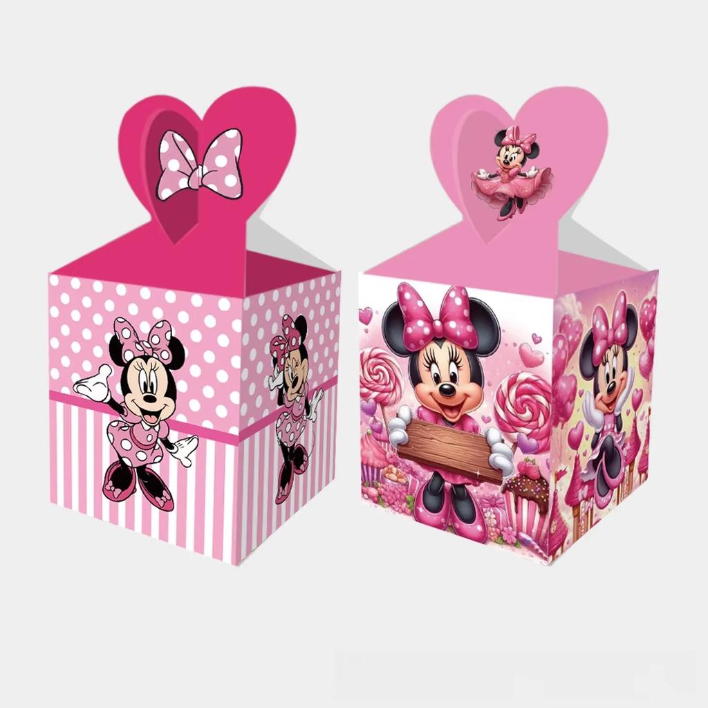 Minnie Mouse Birthday Party Supplies Pink Minnie Balloon Cup Plate Banner For Kids Girls Party Favor Gifts Baby Shower Decor