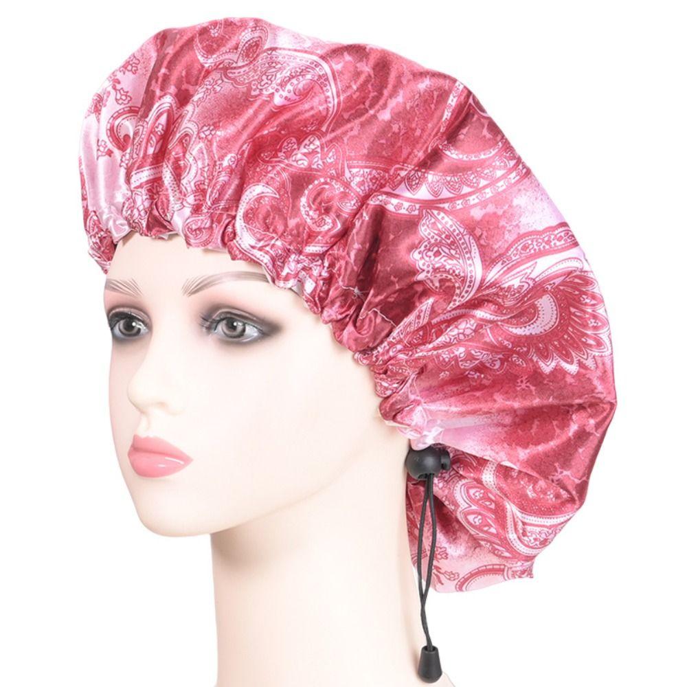 Adjustable Shower Caps Double Layer Nightcap Sleep Cap Bathing Cap  Bathroom