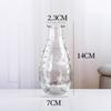 Retro Embossed Transparent Glass Vase: French-Inspired Luxury Home Decor for Living Room
