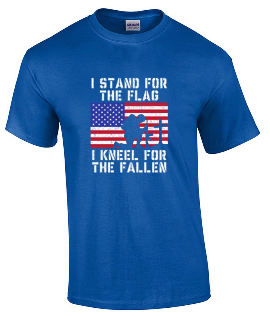 I Stand For The Flag I Kneel For The Fallen Patriotic VeteranT-Shirt L