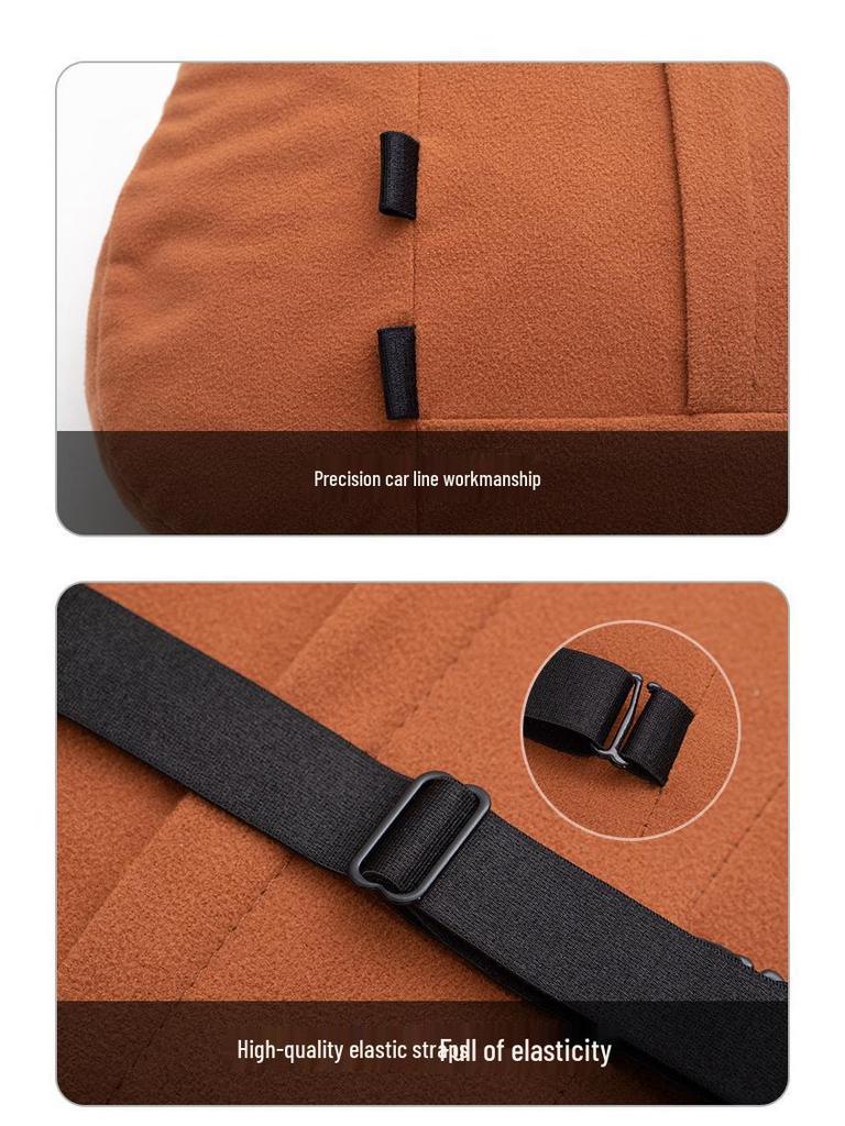 Luxus Universelles Auto Nacken- & Lendenstützkissen - Plüsch Kopfstütze für Sportsitze