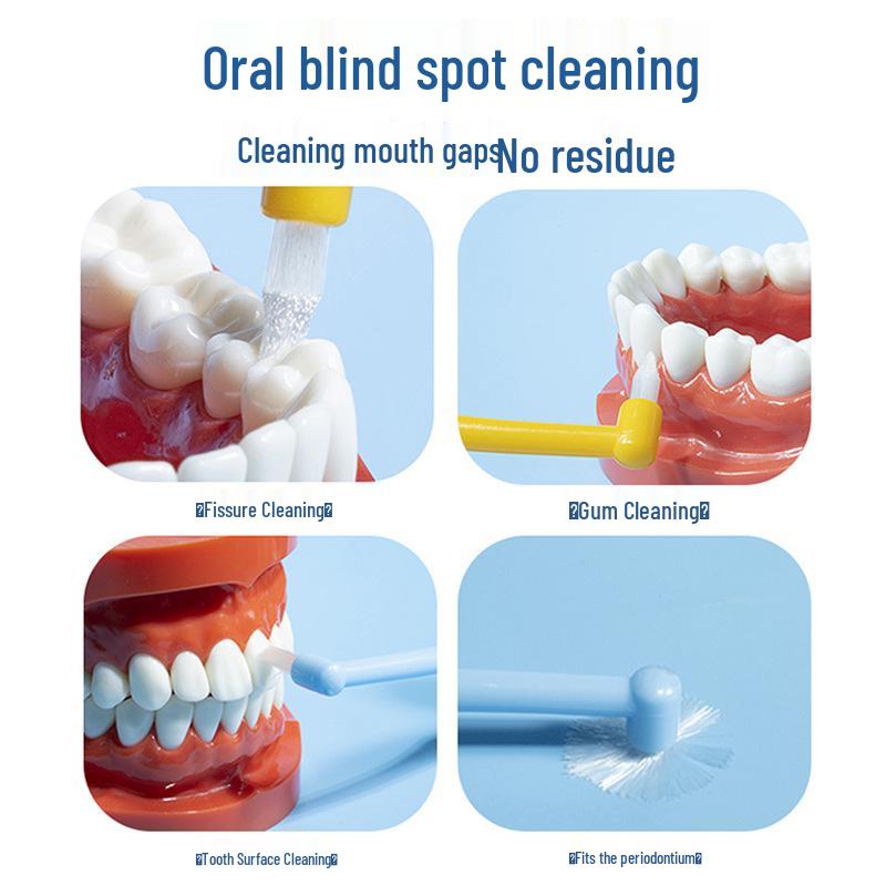 Pointed Interdental Brush for Braces and Wisdom Tooth Cleaning