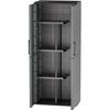 Armoire porte-balai - TOOD - 2 portes + 3 étgageres en polypropylene - 68 x 37 x H.163 cm - Gris