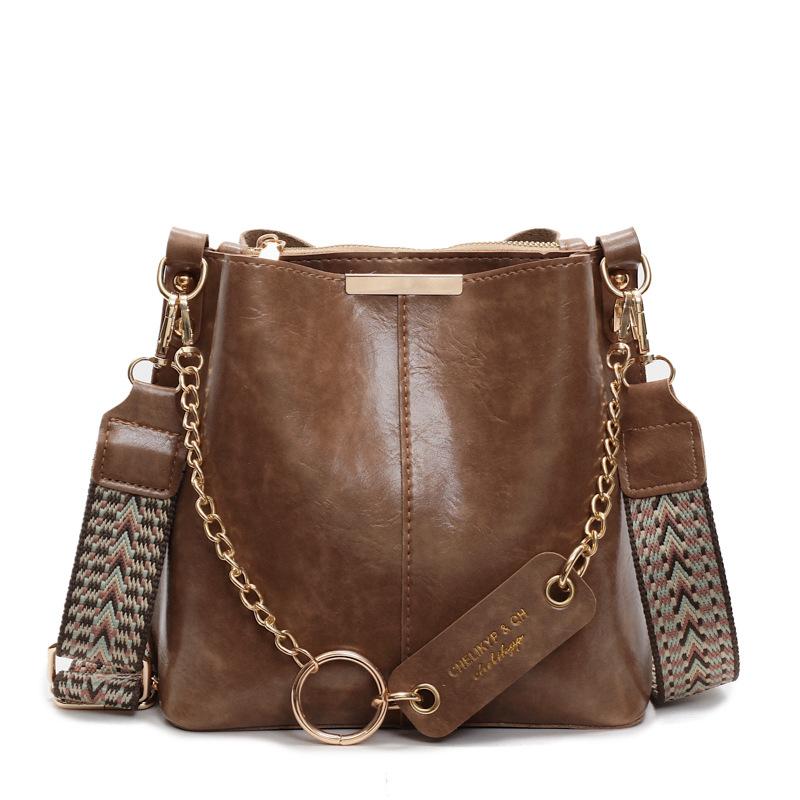 Premium Texture Small Bag Women's Autumn and Winter New Retro Bucket Bag Fashionable Versatile Commuter Messenger Bag