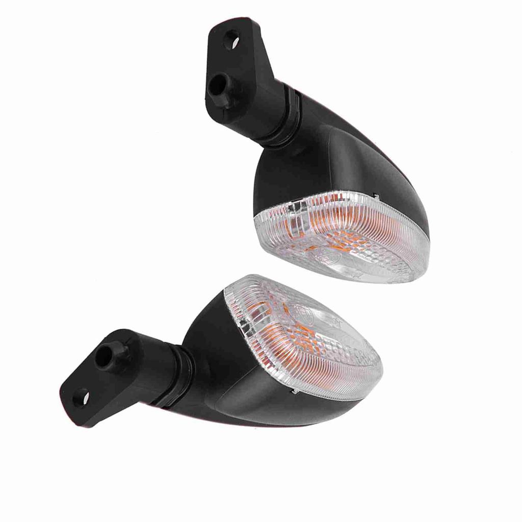 Pair of Motorcycle Turn Signal Lights Direction Indicator Lamp for BMW F800 Transparent