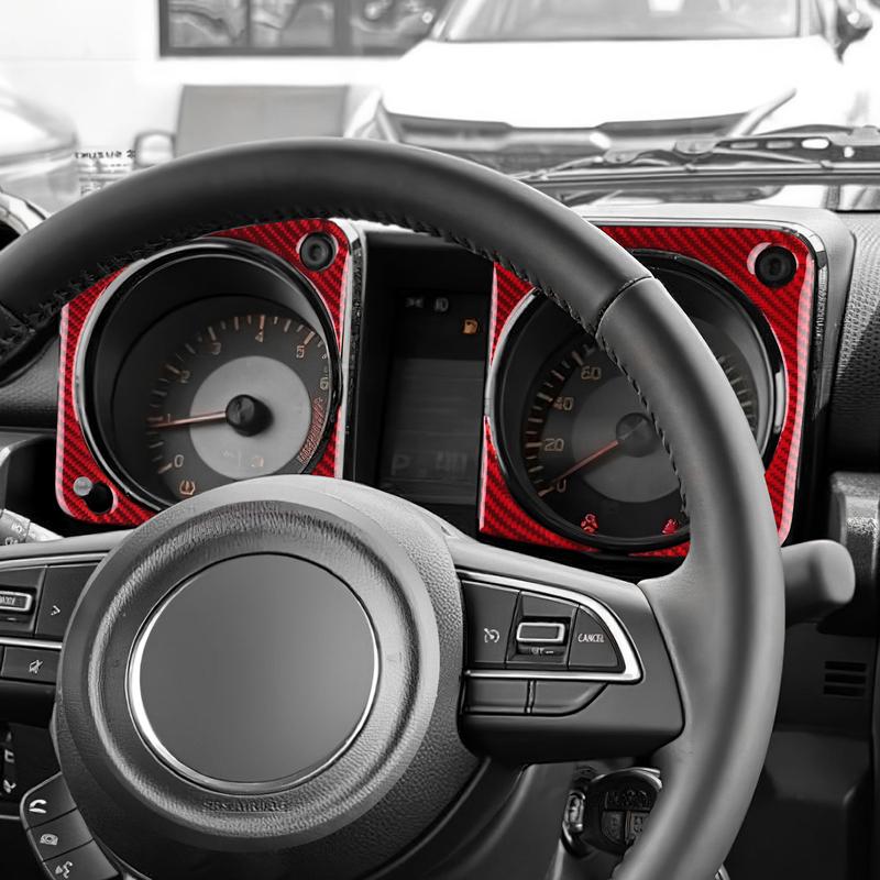 Real Soft Carbon Fiber Sticker For Suzuki Jimny JB74 JB64      2024 2025 LHD RHD Car Speedometer Frame Trim