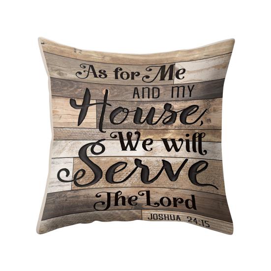 Letter Square Throw Pillow Case Cushion Cover Sofa Home Office Decoration