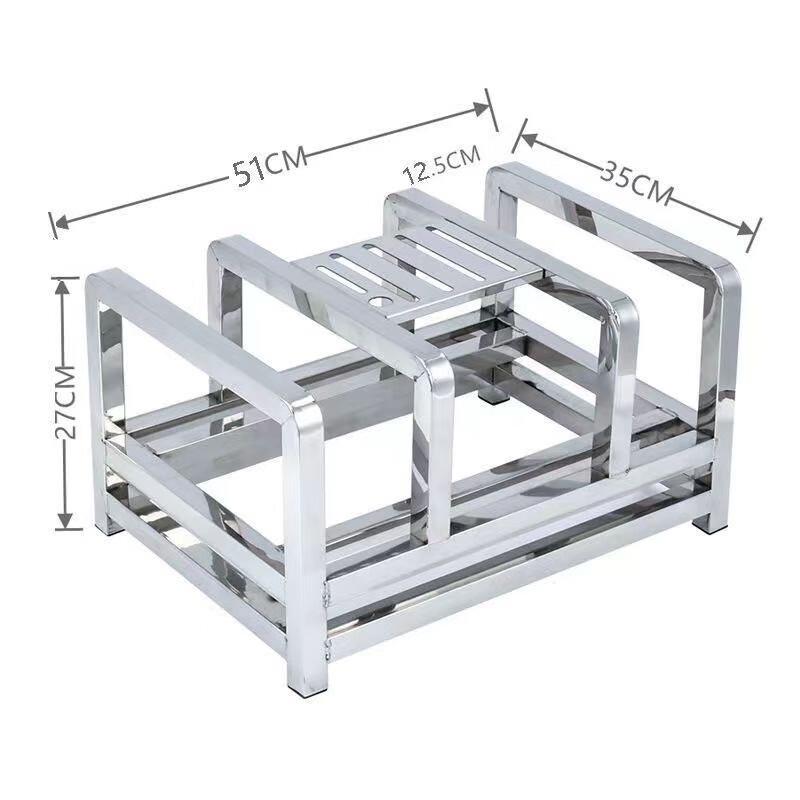 Stainless Steel Cutting Board & Knife Drain Rack