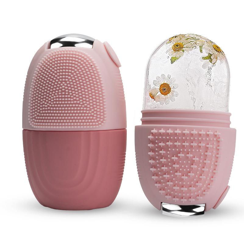 Silicone Ice Cube Trays Beauty Lifting Ice Ball Face Massager Ice Face Roller Contouring Eye Roller Reduce Acne Skin Care Tool