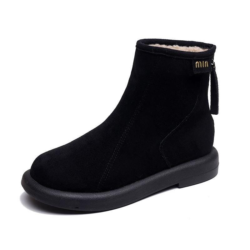 Women's Lightweight Comfortable Cold Warm Padded Snow Boots Non-slip Wear-resistant Outdoor Leisure Sports Cotton Boots
