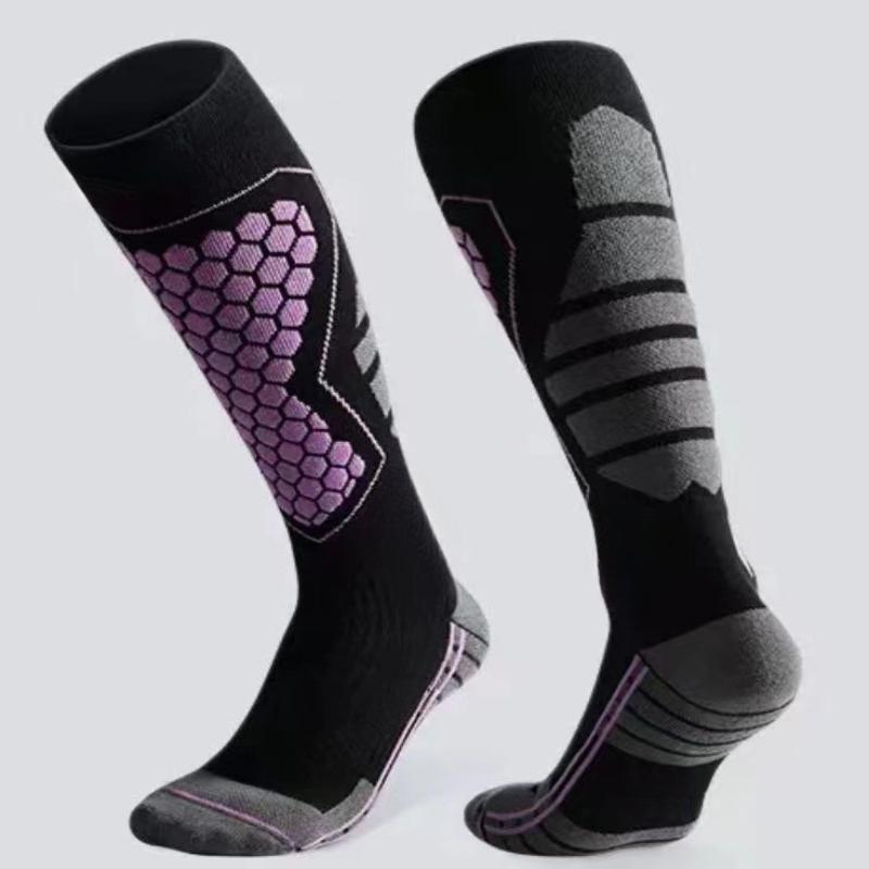 Thermal Winter Cotton Men Women Ski Socks High Elastic Sports Socks Snowboarding Cycling Adult Skiing Thicker Leg Warm