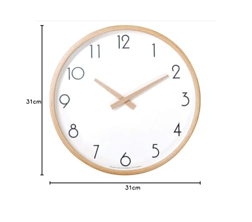 Creer CAMPAS Wall Clock, Large, White, 4 X 31 X 31 Cm